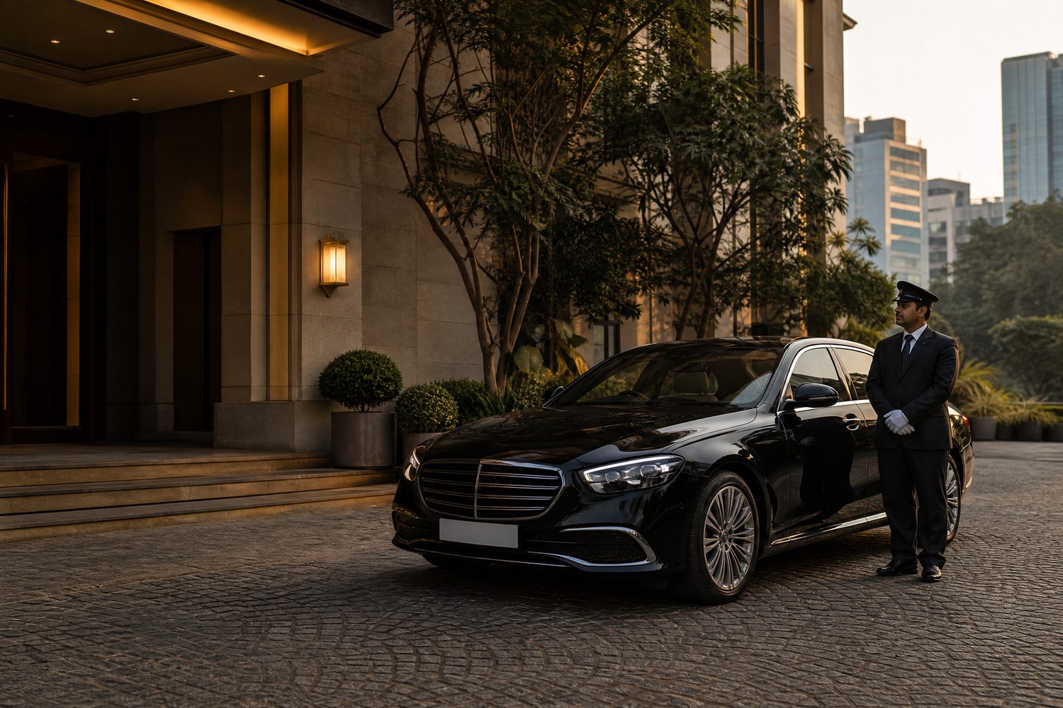 Pune Local Hourly Car Rental Chauffeur-driven car ready for local hourly travel in Pune